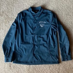 Hurley Men's Coaches Windbreaker Jacket Size Large